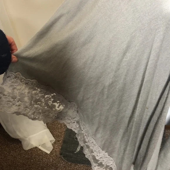 Lauren Conrad women’s long light grey Lacy shal cardigan - Picture 3 of 7